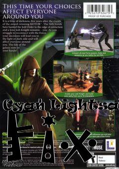 Box art for Cyan Lightsaber Fix
