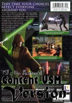 Box art for TSL: Un-Restored Content USM Version