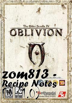 Box art for zom813 - Recipe Notes Fix (1.0)