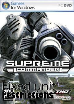 Box art for Fixed unit restrictions