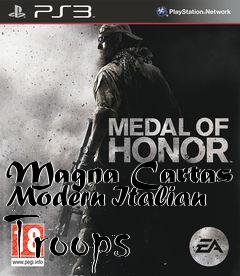 Box art for Magna Cartas Modern Italian Troops