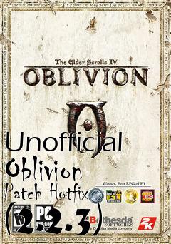 Box art for Unofficial Oblivion Patch Hotfix (2.2.3)