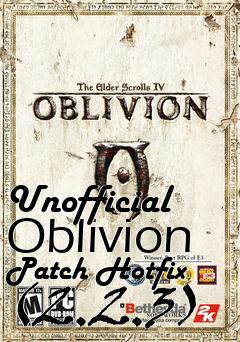 Box art for Unofficial Oblivion Patch Hotfix (2.2.3)