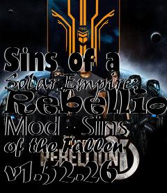 Box art for Sins of a Solar Empire: Rebellion Mod - Sins of the Fallen v1.52.26