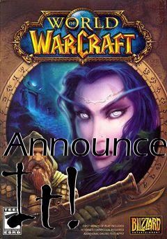Box art for Announce It!