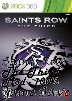 Box art for Saints Row The Third Mod - 100% Game Save