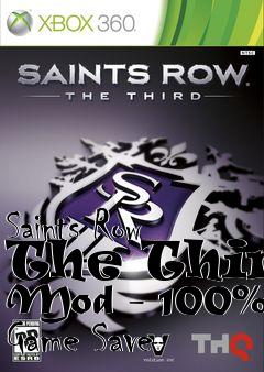 Box art for Saints Row The Third Mod - 100% Game Save