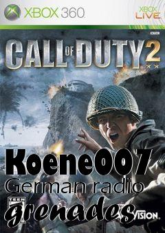 Box art for Koene007 German radio grenades