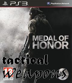 Box art for tactical weapons
