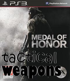 Box art for tactical weapons