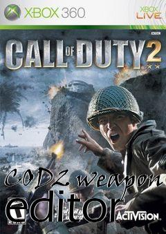 Box art for COD2 weapon editor