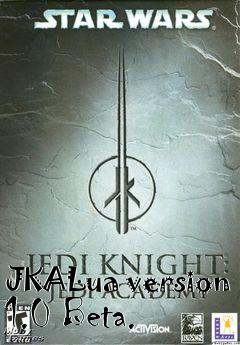 Box art for JKALua version 1.0 Beta.