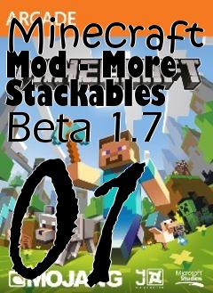 Box art for Minecraft Mod - More Stackables Beta 1.7 01