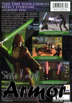 Box art for Sith Lord Armor