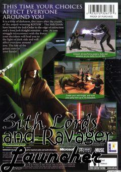 Box art for Sith Lords and Ravager Launcher