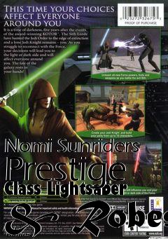 Box art for Nomi Sunriders Prestige Class Lightsaber & Robes