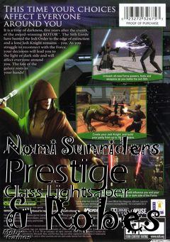 Box art for Nomi Sunriders Prestige Class Lightsaber & Robes