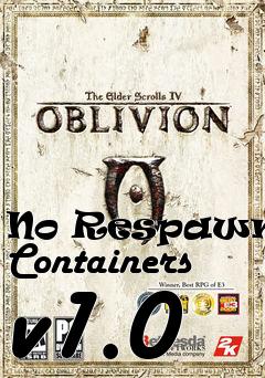 Box art for No Respawning Containers v1.0