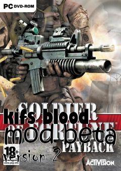 Box art for kifs blood mod beta version 2