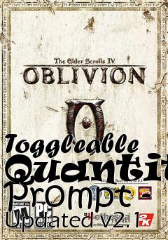 Box art for Toggleable Quantity Prompt - Updated v2.1