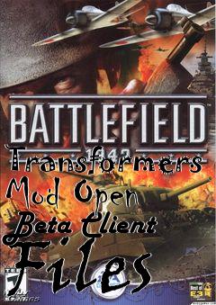 Box art for Transformers Mod Open Beta Client Files