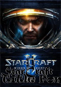 Box art for StarCraft Title Font