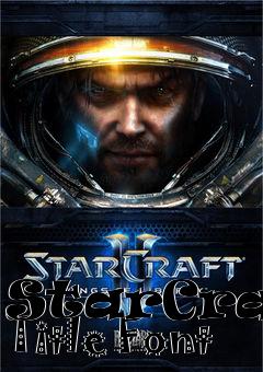 Box art for StarCraft Title Font