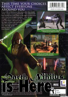 Box art for Darth Nihilus is Here