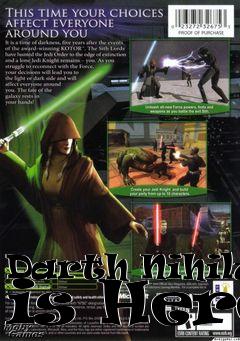 Box art for Darth Nihilus is Here