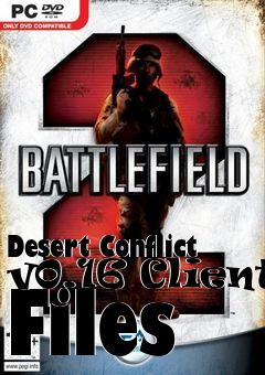 Box art for Desert Conflict v0.16 Client Files