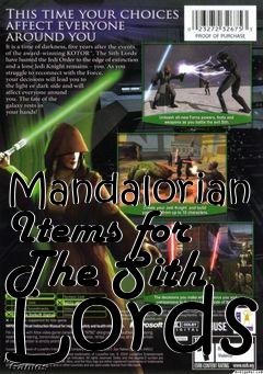 Box art for Mandalorian Items for The Sith Lords