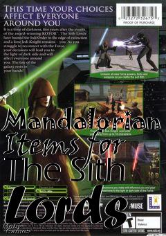 Box art for Mandalorian Items for The Sith Lords