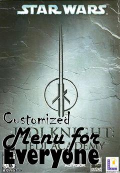 Box art for Customized Menu for Everyone