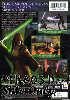 Box art for PFHA03 Dark Side Only