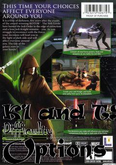 Box art for K1 and TSL Difficulty Options