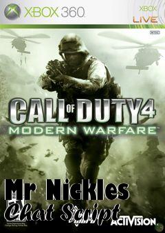 Box art for Mr Nickles Chat Script