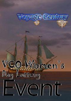 Box art for VCO Women’s Day Lottery Event