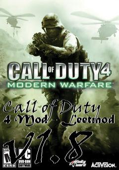 Box art for Call of Duty 4 Mod - Leetmod v1.8