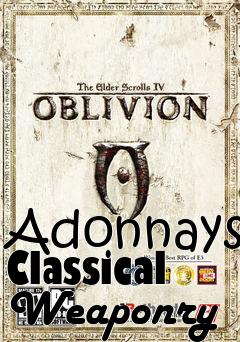 Box art for Adonnays Classical Weaponry