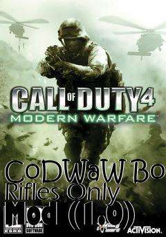 Box art for CoDWaW Bolt Rifles Only Mod (1.0)