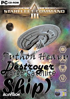 Box art for Python Heavy Destroyer (Large Satellite Ship)