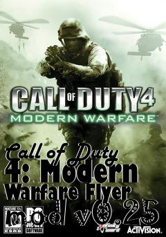 Box art for Call of Duty 4: Modern Warfare Flyer mod v0.25