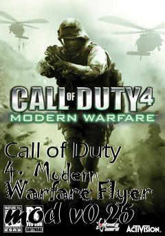 Box art for Call of Duty 4: Modern Warfare Flyer mod v0.25