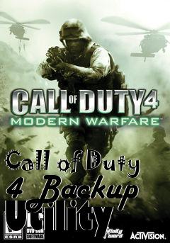 Box art for Call of Duty 4 Backup Utility