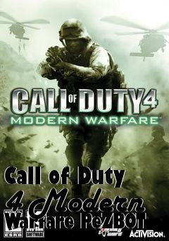 Box art for Call of Duty 4 Modern Warfare PeZBOT