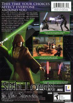 Box art for Sith Lords in the Streets