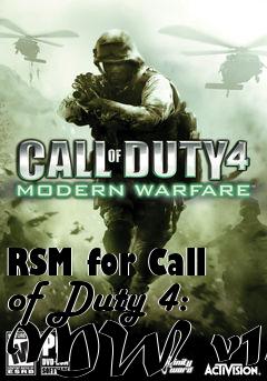 Box art for RSM for Call of Duty 4: MW v1.6