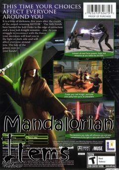 Box art for Mandalorian Items