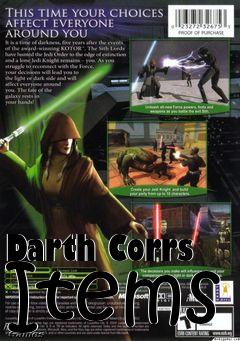 Box art for Darth Corrs Items