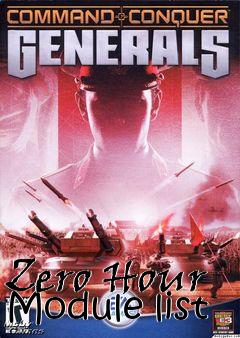 Box art for Zero Hour Module list